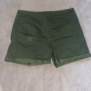 Green shorts very comfy